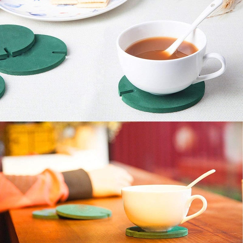 Sirensky Coasters DIY Cactus Coaster Set of 6 Pieces with Flowerpot Holder for Drinks Novelty Gift for Home Office Bar Decor and Improvement, Sirensky Brand - Image 3